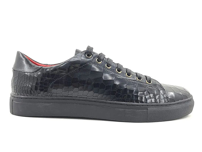 Carrucci Embossed Leather Fashion Sneaker