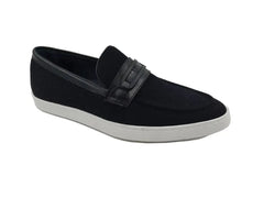 embossed-leather-strap-linen-sneaker