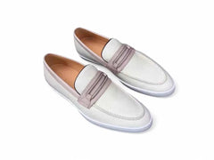 embossed-leather-strap-linen-sneaker