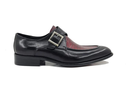 Carrucci Alligator Embossed Leather Derby