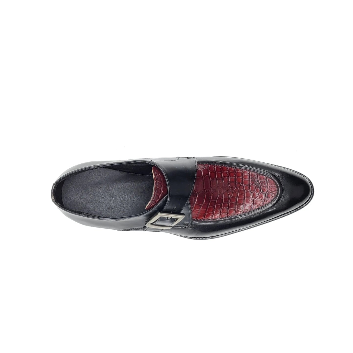 Carrucci Alligator Embossed Leather Derby