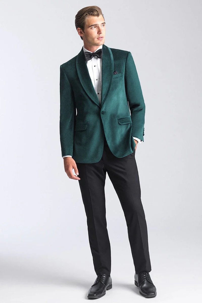 38 Velvet Blazer - Mens Blazer - Dinner Jacket "Venice" Emerald Green Velvet Dinner Jacket - Separates 38 Velvet Blazer - Mens Blazer - Dinner Jacket "Venice" Emerald Green Velvet Dinner Jacket - Separates