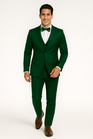 Emerald Green-tuxedo-set-wedding-prom