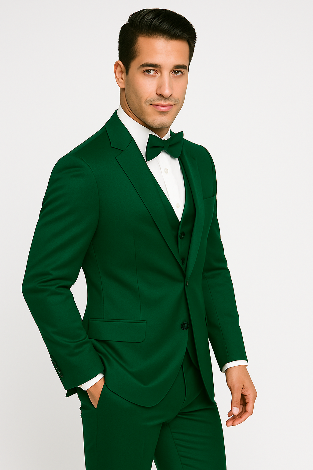 Emerald Green-tuxedo-set-wedding-prom
