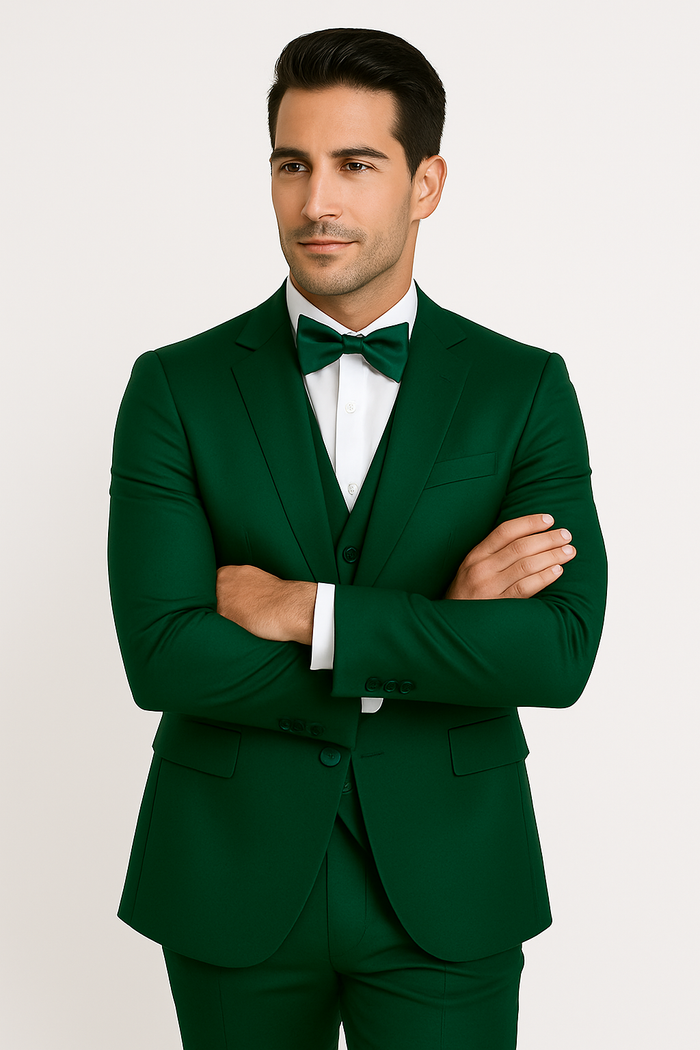 Emerald Green-tuxedo-set-wedding-prom