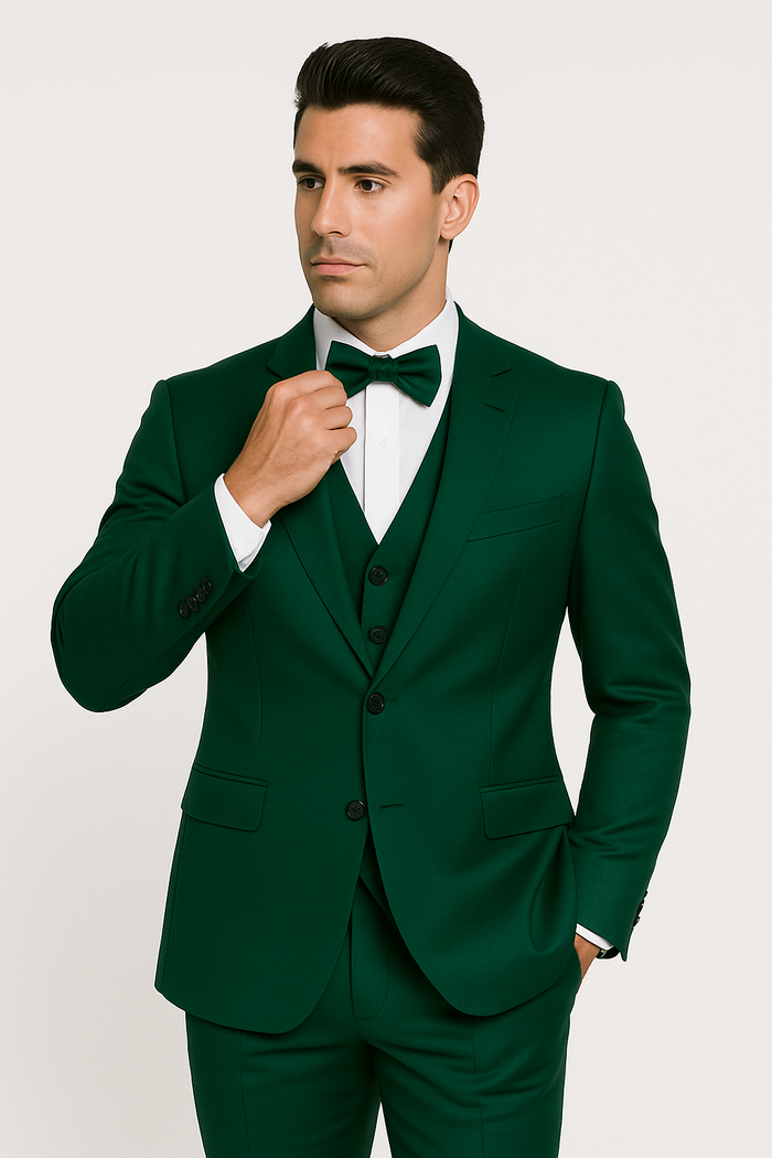 Emerald Green-tuxedo-set-wedding-prom
