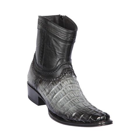 Los Altos Grey Caiman Tail Low Shaft European Square Toe Menƒ??s Boot