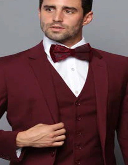 Men's Slim Fit Suit - Fitted Suit - Skinny Suit Men's Wide - fish cut styling for Sale- Dress Suit For Men 2 Piece Suits - Two piece Business Dark Blue Suit