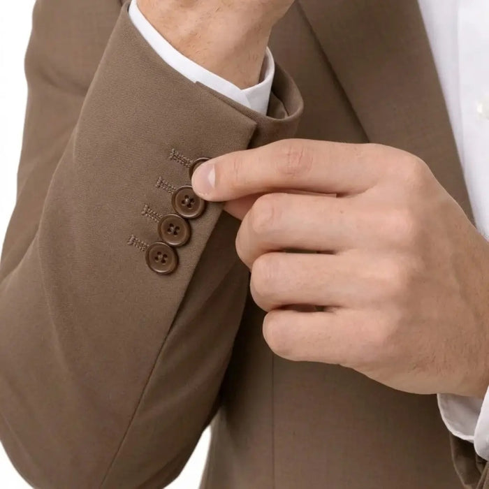 Men’s Brown Sport Coat Blazer – Classic Tailored Fit Dress Jacket