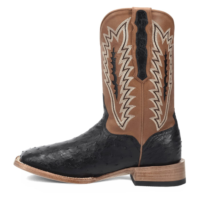 BRANNAN FULL QUILL OSTRICH BOOT