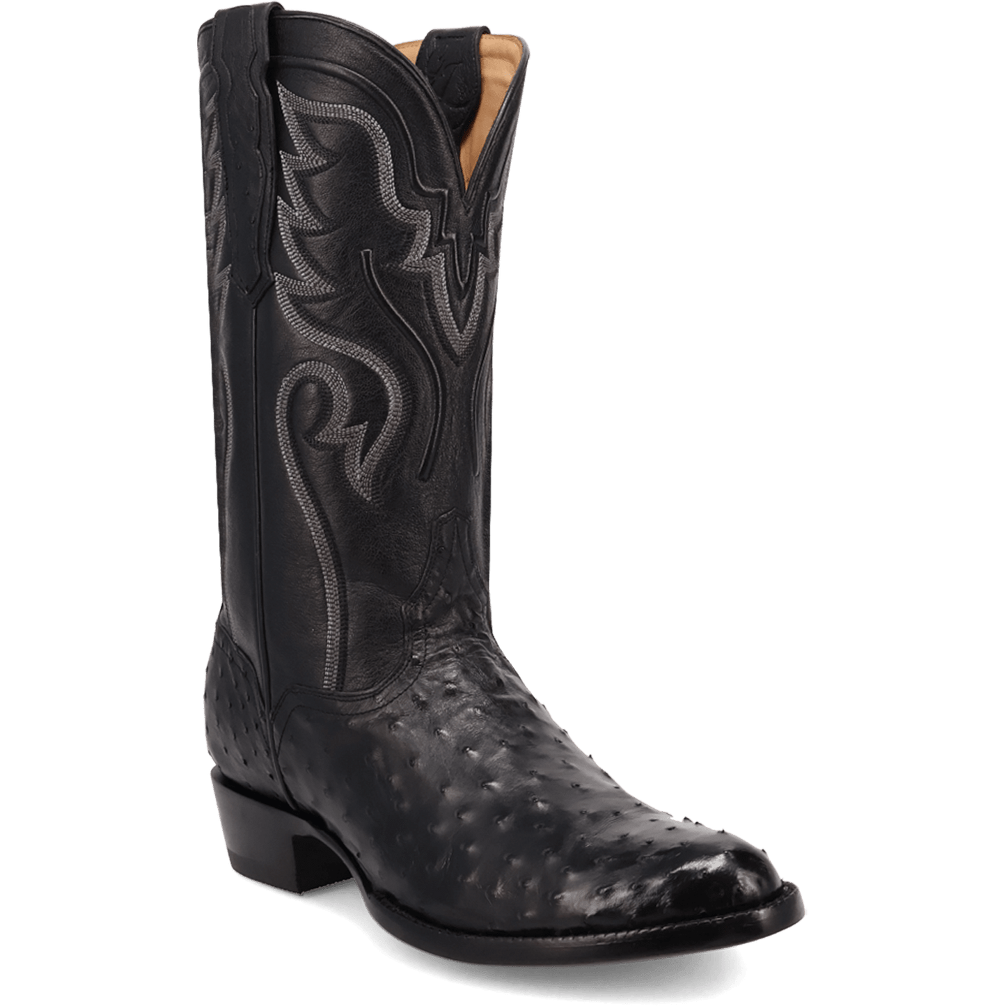 STANFORD FULL QUILL OSTRICH BOOT