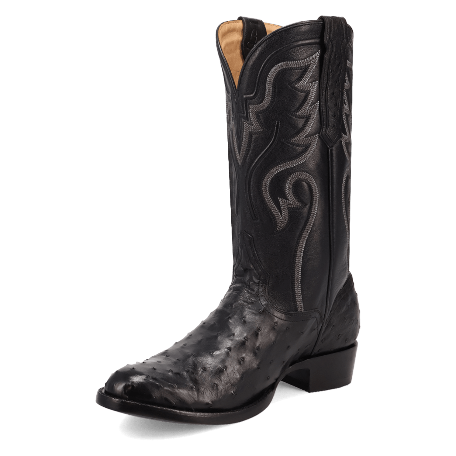 STANFORD FULL QUILL OSTRICH BOOT