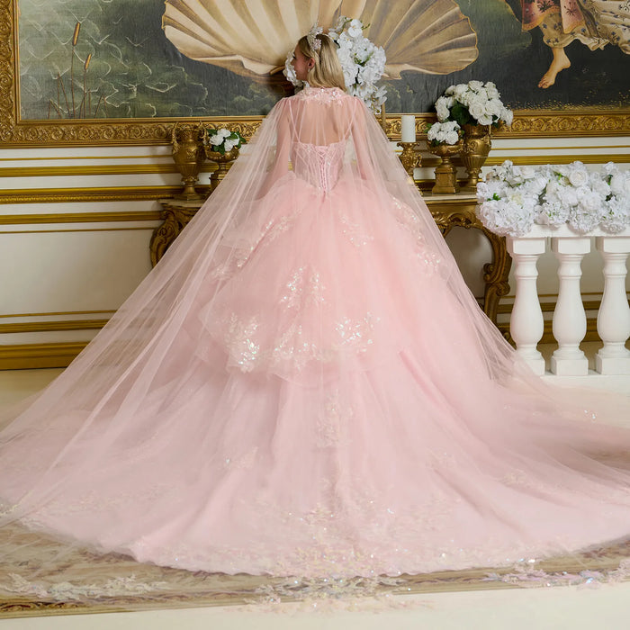 Sleeveless Cape Ball Gown by Elizabeth KGL3645