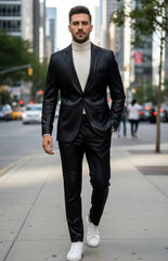 mens-one-button-side-vent-peak-lapel-suit-black