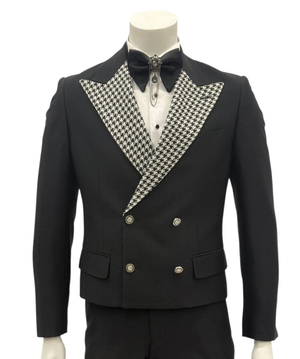 Black Tail Tuxedo - Tailcoat - 1920s Black and Silver