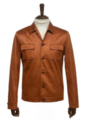 mens-two-piece-slim-fit-faux-leather-casual-suit-brown