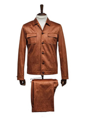 mens-two-piece-slim-fit-faux-leather-casual-suit-brown