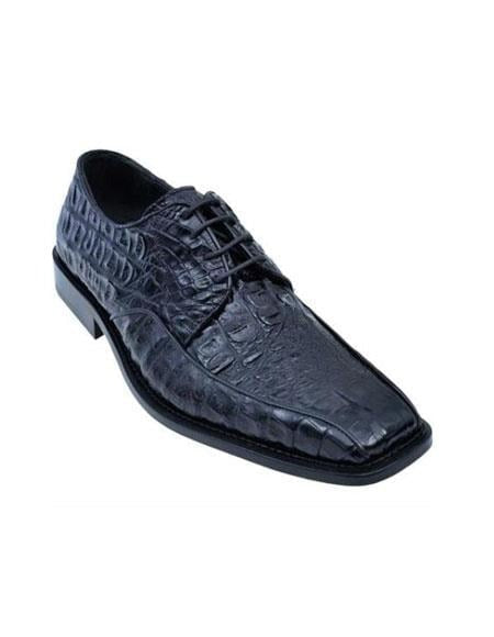 Gator Belly Dress Shoe Exotics Los Altos Black