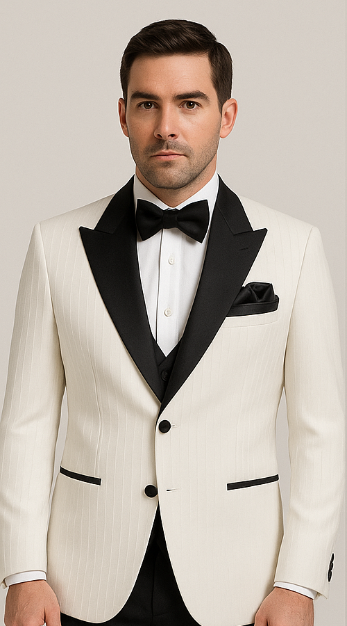Black Gatsby Tuxedo ?? Classic 1920s-Inspired Men??s Formal Suit