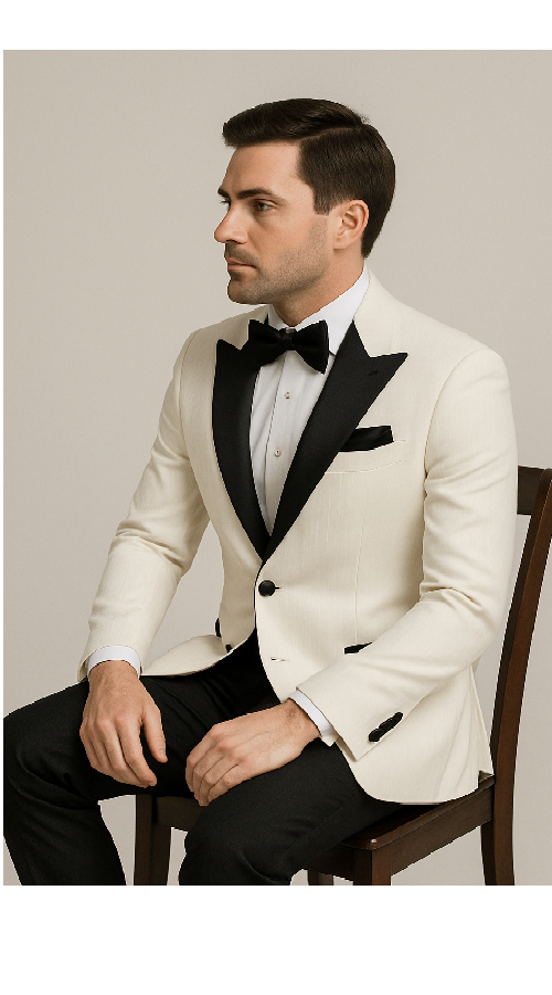 Black Gatsby Tuxedo ?? Classic 1920s-Inspired Men??s Formal Suit