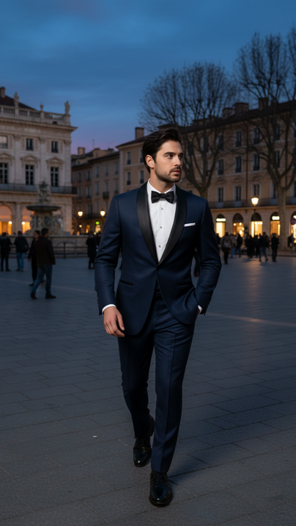 Mens Daniel Craig | James Bond | Navy Blue Tuxedo Costume.