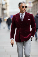 mens-double-breasted-six-button-velvet-blazer-burgundy-blazer