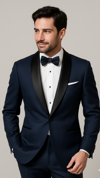 Mens Daniel Craig | James Bond | Navy Blue Tuxedo Costume.