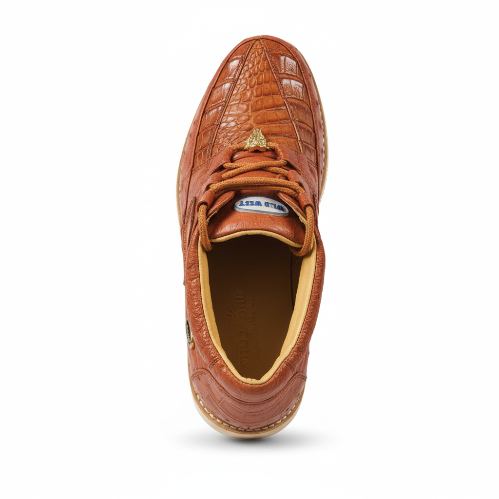 Men's Wild West Boots Caiman and Ostrich Skin Shoe 2ZA050203