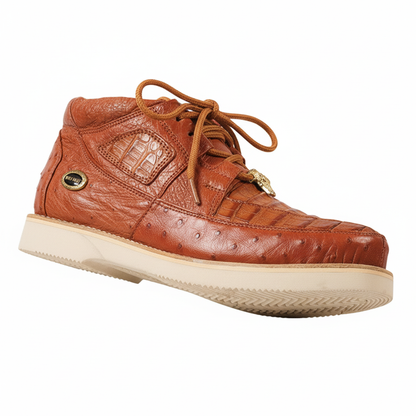 Men's Wild West Boots Caiman and Ostrich Skin Shoe 2ZA050203