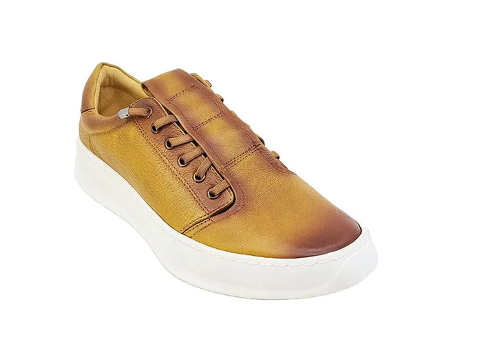 Carrucci Genuine Calfskin Slip-On Sneakers