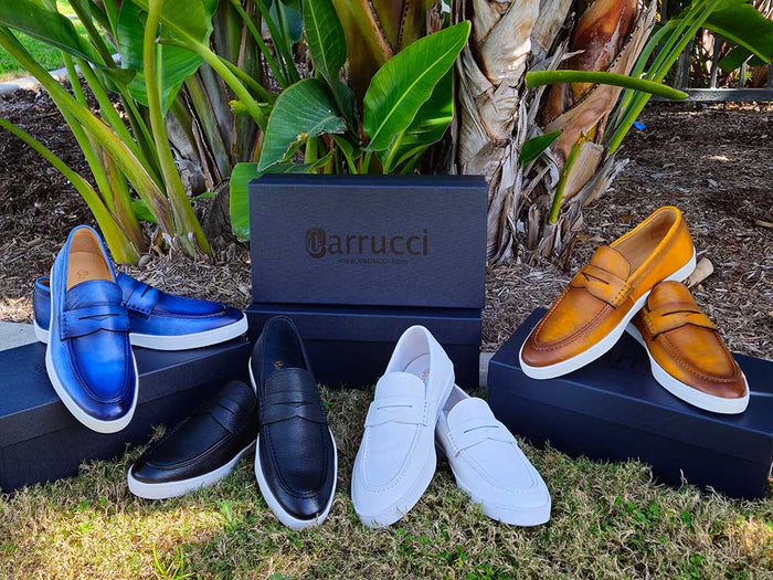 Carrucci Burnished Leather Sneaker