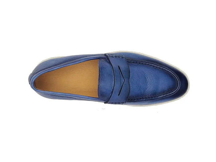 Carrucci Burnished Leather Sneaker
