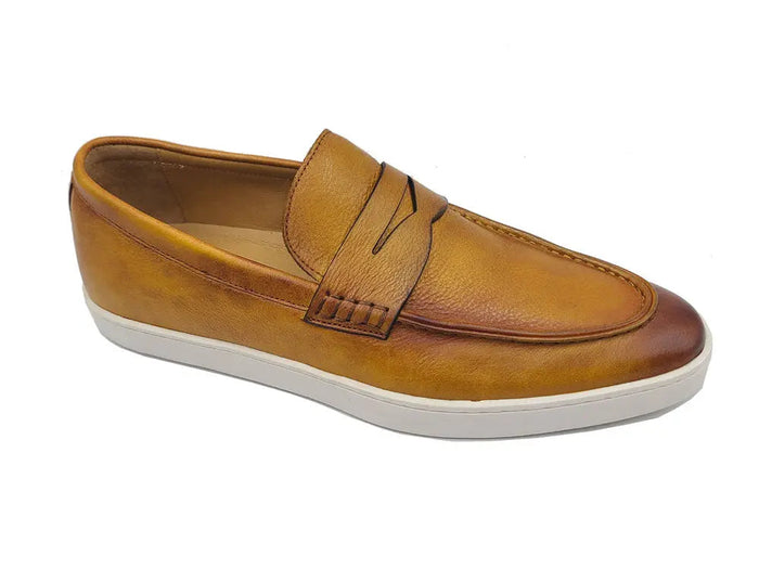 Carrucci Burnished Leather Sneaker
