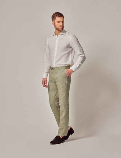 Mens Suit For Beach Wedding - Summer  Slim Suit in Green - Men's Tuxedo USA