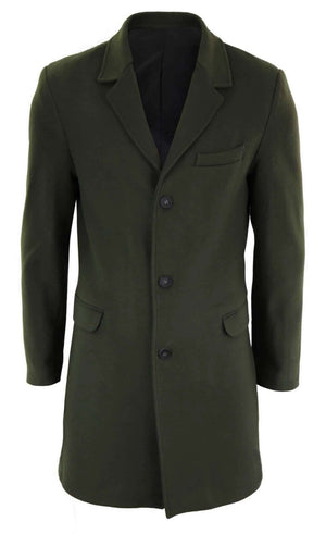 Unisex Green Wool Coat – Custom Tailored Luxury Winter Jacket