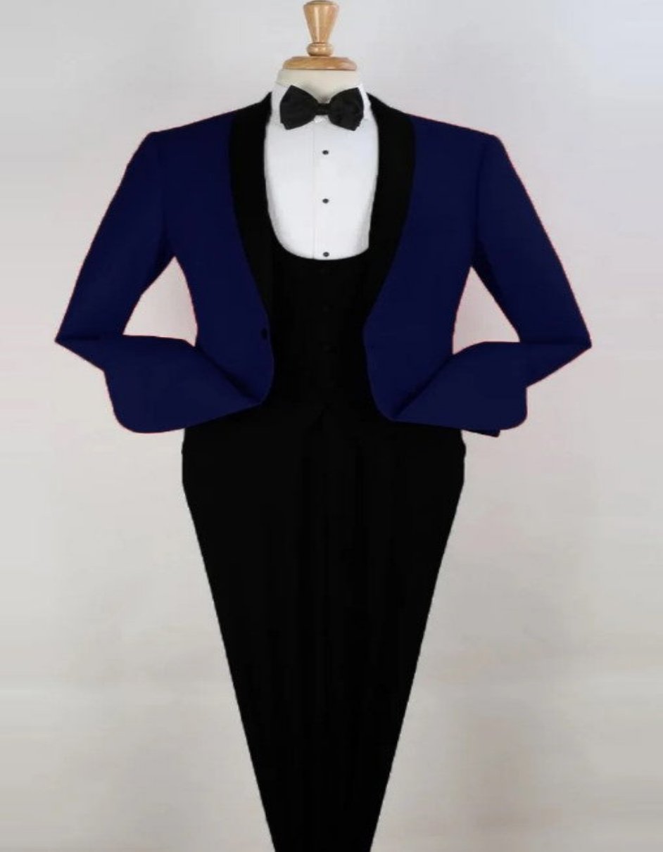 Blue Prom Suit - Blue Homecoming Outfits For Guys 1 Button Tuxedo Blue - Men's Tuxedo USA