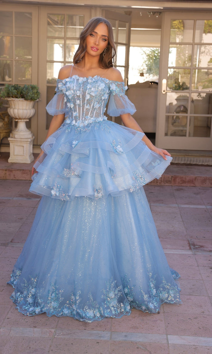 Nox Anabel H1360 Two Piece Quinceanera Dress Removable-Skirt Formal Ball Gown