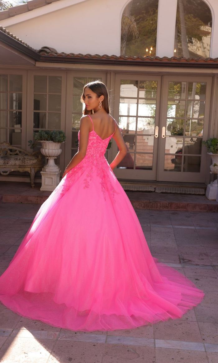 Nox Anabel H1352 Off-the-Shoulder Quinceanera Dress Lace-Up Embroidered Ball Gown