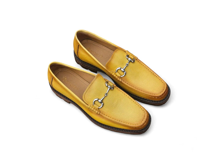 Carrucci Horsebit Loafer Lug Sole