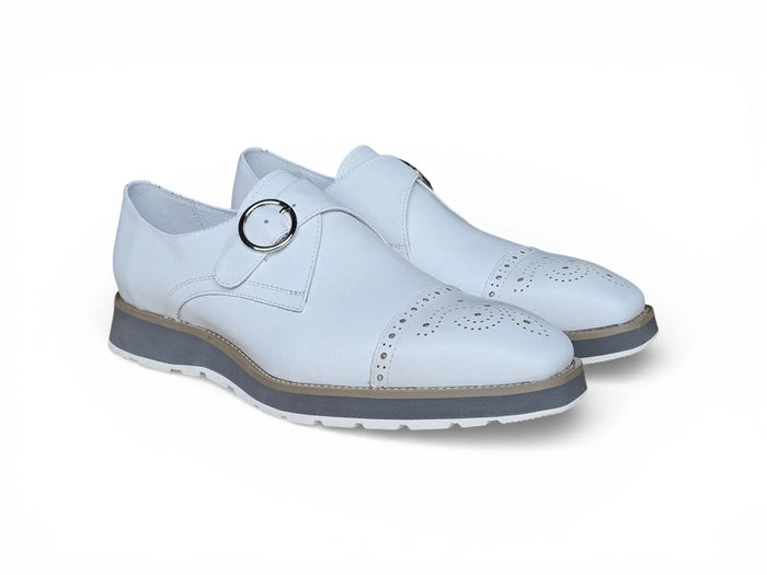 Hybrid Cap Toe Monk Strap Shoes
