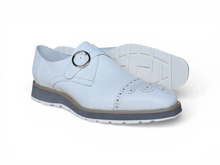 Hybrid Cap Toe Monk Strap Shoes
