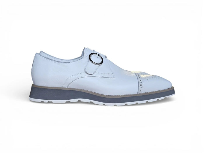 Hybrid Cap Toe Monk Strap Shoes