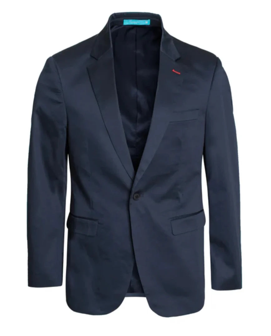 Men's Navy Blazer Slim Fit Sport Coat for Weddings, Business & Formal Events