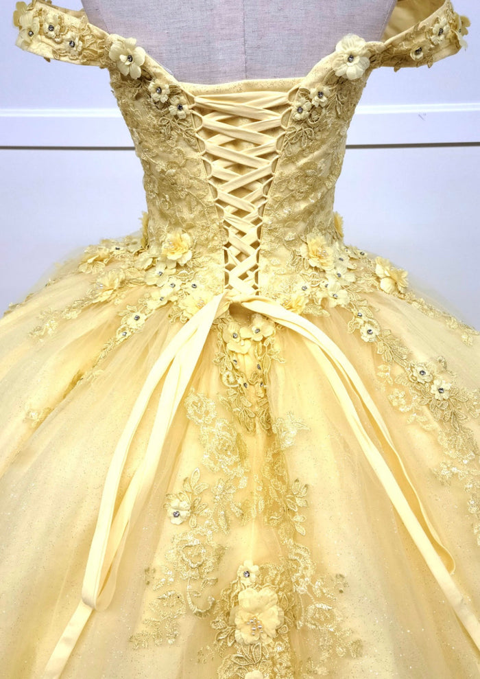 Chicas HF3066 Printed BallDress Sweetheart Floral Tulle Dress
