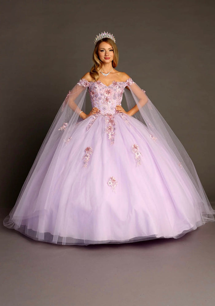 Chicas HF3095 Elegant Printed Royal BallDress Sweetheart Floral Tulle Dress