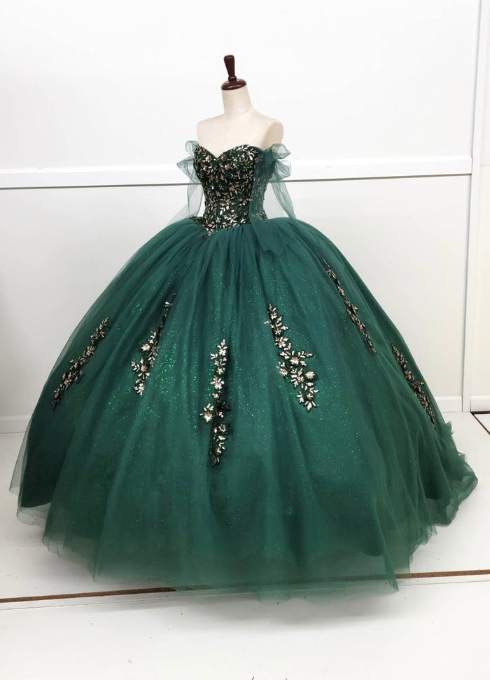 Chicas HF3086 Royal BallDress Sweetheart Floor-Length Corset Sequin Tulle Dress