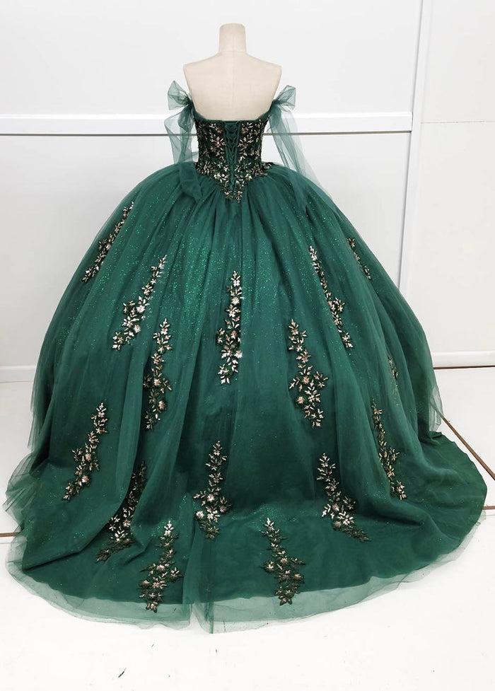 Chicas HF3086 Royal BallDress Sweetheart Floor-Length Corset Sequin Tulle Dress