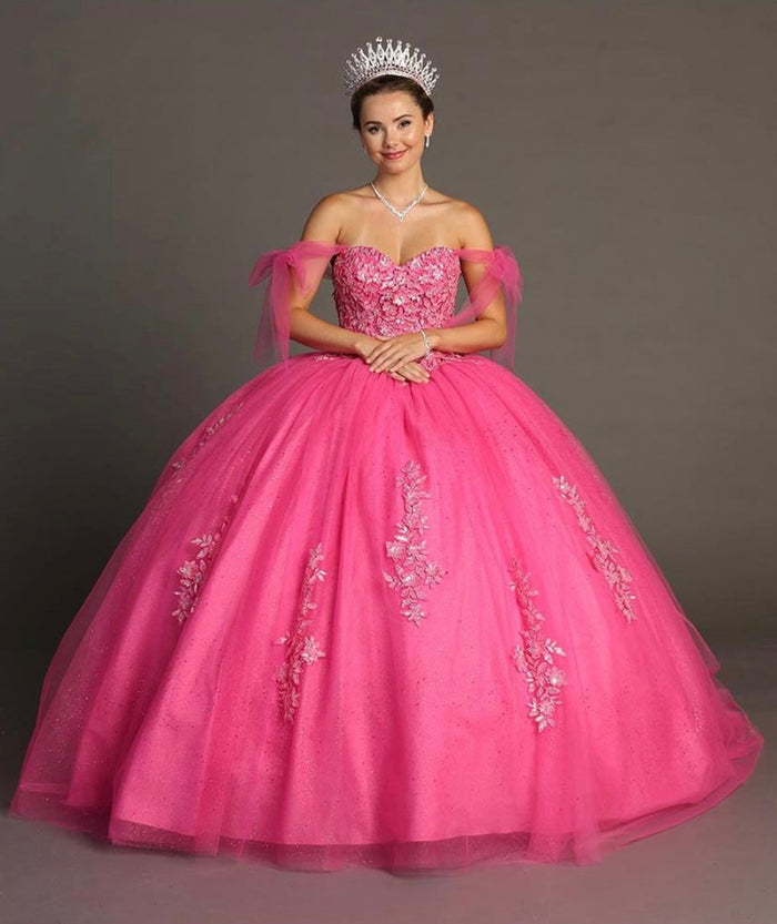 Chicas HF3086 Royal BallDress Sweetheart Floor-Length Corset Sequin Tulle Dress