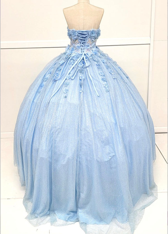 Chicas HF3044 Romantic Printed Royal BallDress Sweetheart Floral Tulle Dress