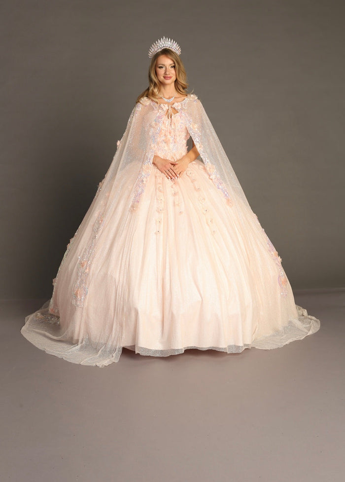 Chicas HF3044 Romantic Printed Royal BallDress Sweetheart Floral Tulle Dress